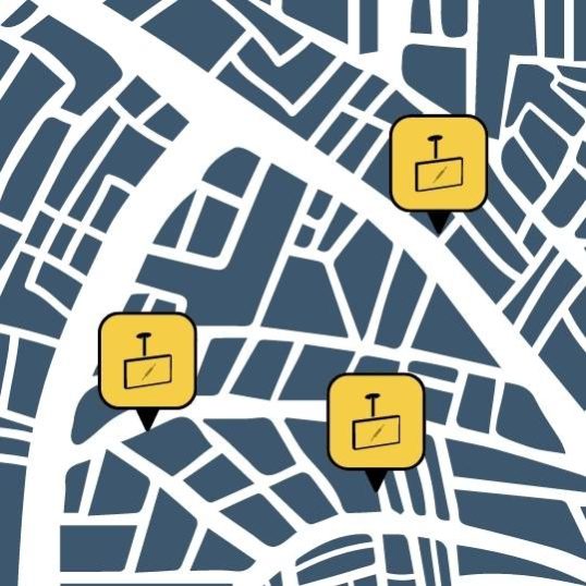 Advertising Screens in SXM - A detailed map for your advertising
